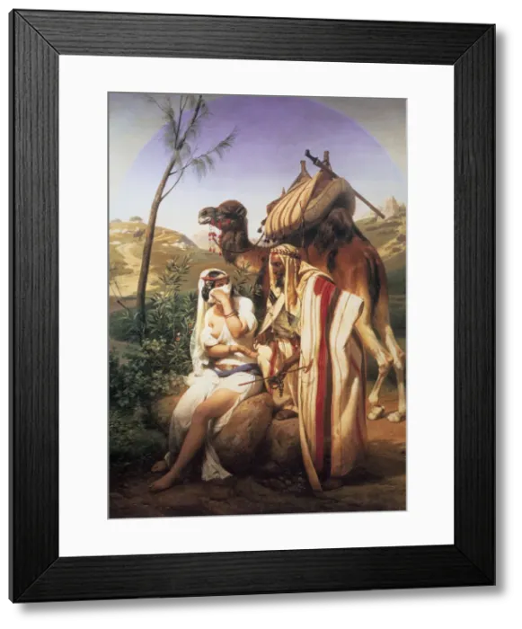 Framed Print : Judah and Tamar, 1840. Artist: Horace Vernet Framed Print : Judah and Tamar, 1840. Artist: Horace Vernet