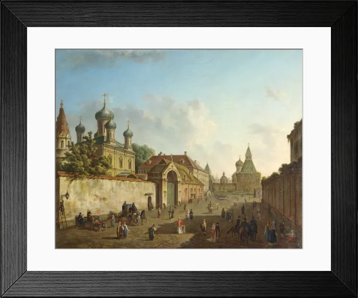 Framed Print : View from the Lubyanka Square to the Vladimir Gate in Moscow, Russia, 1800s. Artist: Fyodor Yakovlevich Alexeev Framed Print : View from the Lubyanka Square to the Vladimir Gate in Moscow, Russia, 1800s. Artist: Fyodor Yakovlevich Alexeev