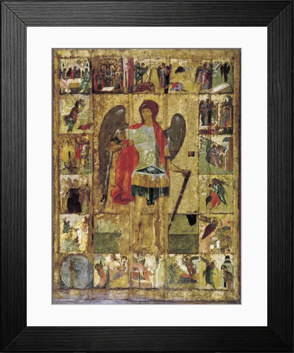 Framed Print : Saint Michael the Archangel, c1410 Framed Print : Saint Michael the Archangel, c1410