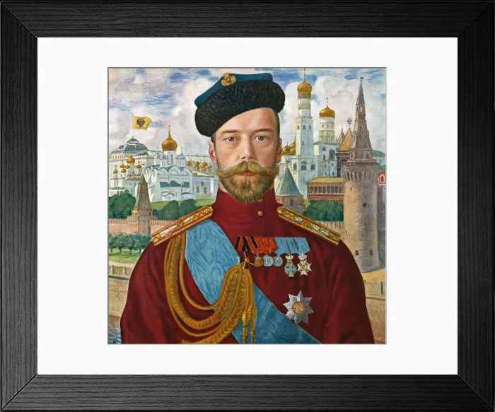 Framed Print : Tsar Nicholas II of Russia, 1915. Artist: Boris Mikhajlovich Kustodiev Framed Print : Tsar Nicholas II of Russia, 1915. Artist: Boris Mikhajlovich Kustodiev