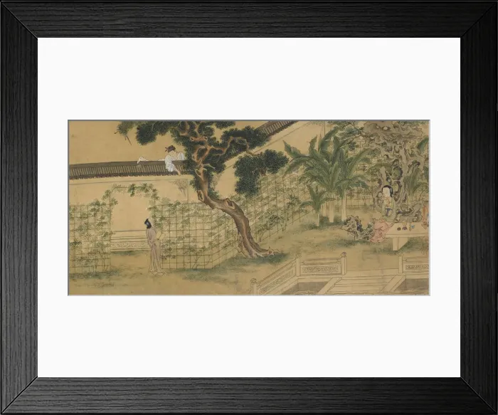 Framed Print : Scene from the play Romance of the West Chamber, by Wang Shifu, 16th century. Artist: Qiu Ying Framed Print : Scene from the play Romance of the West Chamber, by Wang Shifu, 16th century. Artist: Qiu Ying