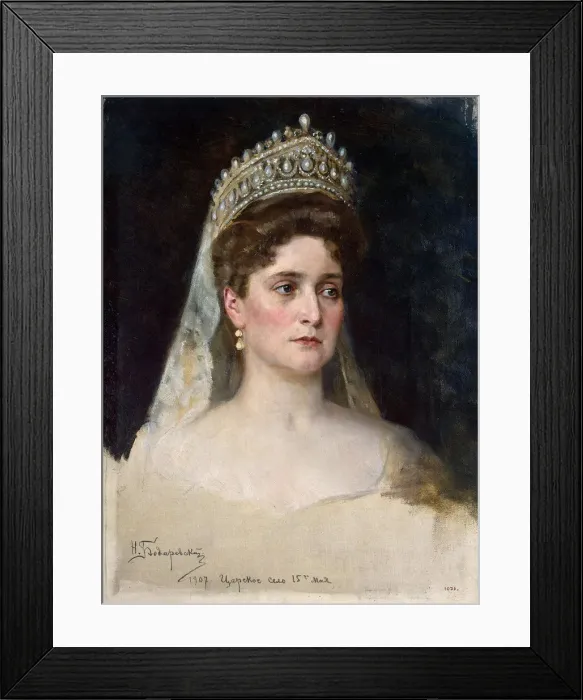 Framed Print : Tsarina Alexandra Fyodorovna, 1907. Artist: Nikolai Bodarevsky Framed Print : Tsarina Alexandra Fyodorovna, 1907. Artist: Nikolai Bodarevsky