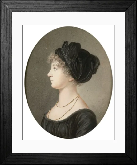 Framed Print : Tsarina Elizabeth Alexeievna of Russia, 1824. Artist: Jean-Henri Benner Framed Print : Tsarina Elizabeth Alexeievna of Russia, 1824. Artist: Jean-Henri Benner