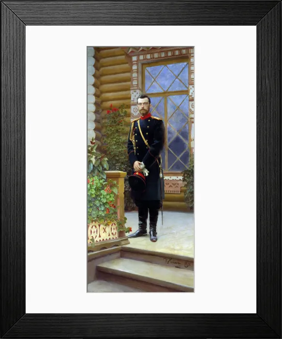Framed Print : Tsar Nicholas II of Russia, 1896. Artist: Il ya Repin Framed Print : Tsar Nicholas II of Russia, 1896. Artist: Il ya Repin