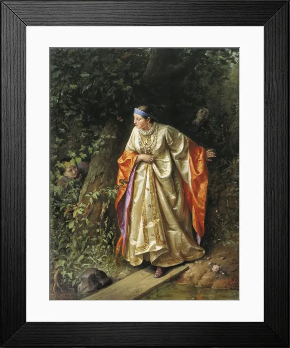 Framed Print : Hide and Seek, 1893. Artist: Sergei Gribkov Framed Print : Hide and Seek, 1893. Artist: Sergei Gribkov