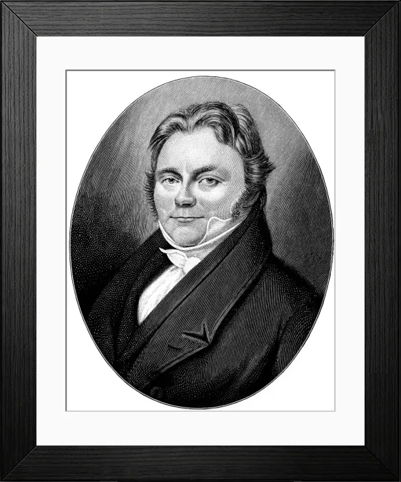 Framed Print : Jons Jakob Berzelius, Swedish chemist, 1830s Framed Print : Jons Jakob Berzelius, Swedish chemist, 1830s