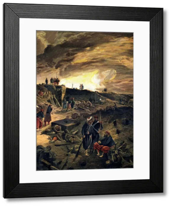 Framed Print : After the Taking of Malakoff on 8th September 1855, c1855. Artist: William Simpson Framed Print : After the Taking of Malakoff on 8th September 1855, c1855. Artist: William Simpson