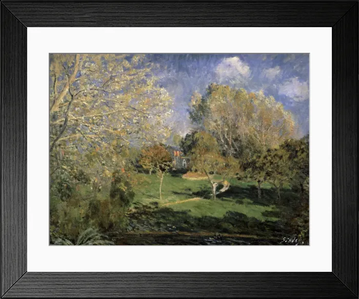 Framed Print : The Garden of Monsieur Hoschede in Montgeron, 1881. Artist: Alfred Sisley Framed Print : The Garden of Monsieur Hoschede in Montgeron, 1881. Artist: Alfred Sisley
