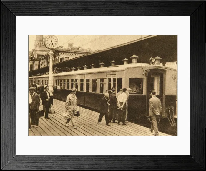 Framed Print : Electric multiple unit train, Moscow, USSR, 1920s Framed Print : Electric multiple unit train, Moscow, USSR, 1920s