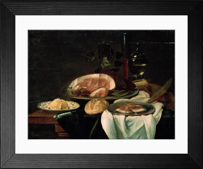 Framed Print : Still life, 1650. Old Master