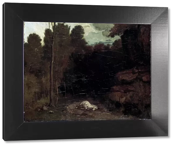 Landscape with a Dead Horse, 1850s. Artist: Gustave Courbet