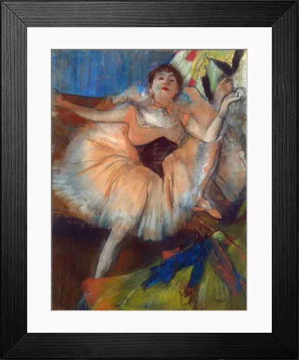 Framed Print : Seated Dancer, 1879-1880. Artist: Edgar Degas Framed Print : Seated Dancer, 1879-1880. Artist: Edgar Degas