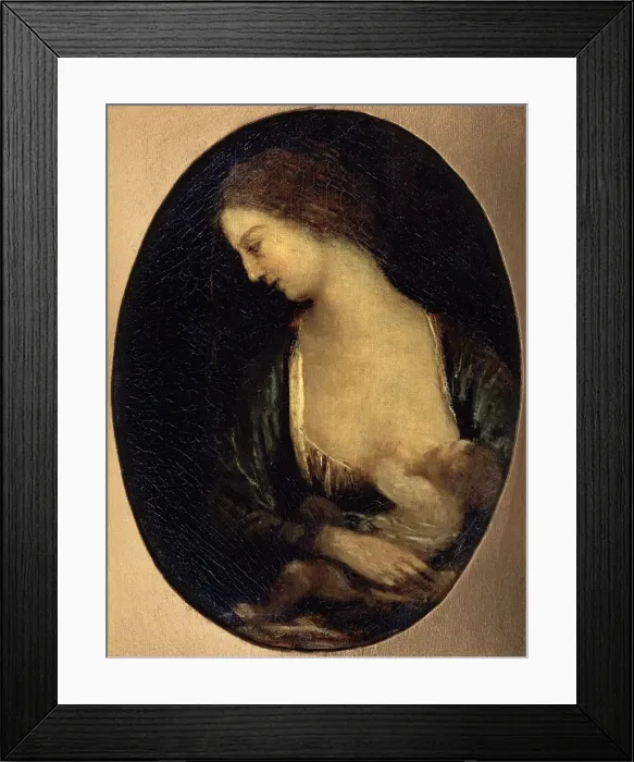 Framed Print : The Virgin of Verneuil, 1850-1860. Artist: Jean-Baptiste-Camille Corot Framed Print : The Virgin of Verneuil, 1850-1860. Artist: Jean-Baptiste-Camille Corot