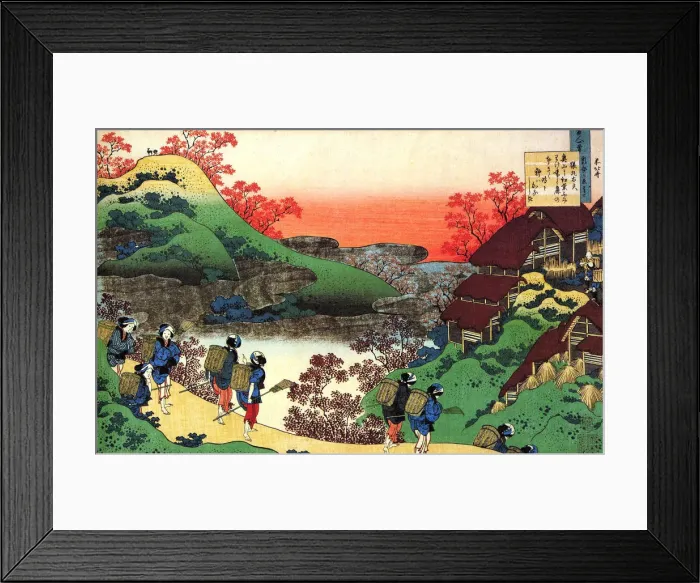 Framed Print : From the series Hundred Poems by One Hundred Poets: Sarumaru Dayu, c1830. Artist: Hokusai Framed Print : From the series Hundred Poems by One Hundred Poets: Sarumaru Dayu, c1830. Artist: Hokusai