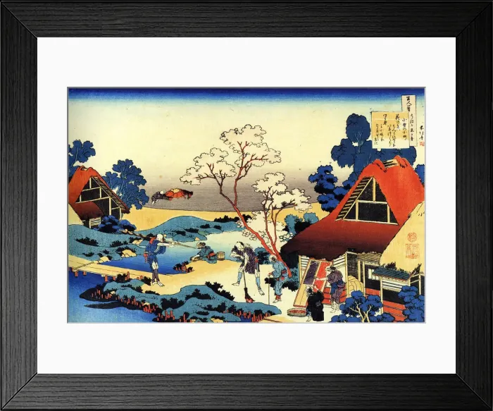 Framed Print : From the series Hundred Poems by One Hundred Poets: Ono no Komachi, c1830. Artist: Hokusai Framed Print : From the series Hundred Poems by One Hundred Poets: Ono no Komachi, c1830. Artist: Hokusai