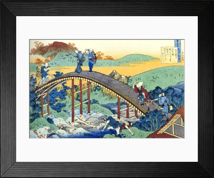Framed Print : From the series Hundred Poems by One Hundred Poets: Ariwara no Narihira, c1830. Artist: Hokusai Framed Print : From the series Hundred Poems by One Hundred Poets: Ariwara no Narihira, c1830. Artist: Hokusai