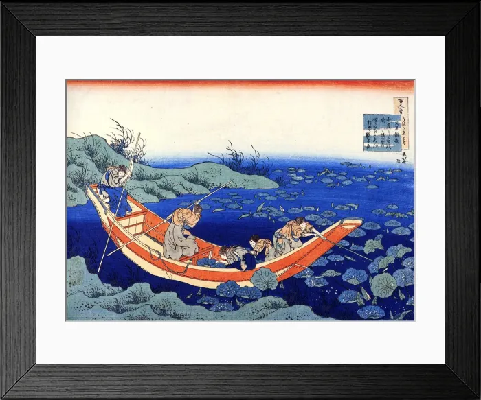 Framed Print : From the series Hundred Poems by One Hundred Poets: Fumiya no Asayasu, c1830. Artist: Hokusai Framed Print : From the series Hundred Poems by One Hundred Poets: Fumiya no Asayasu, c1830. Artist: Hokusai
