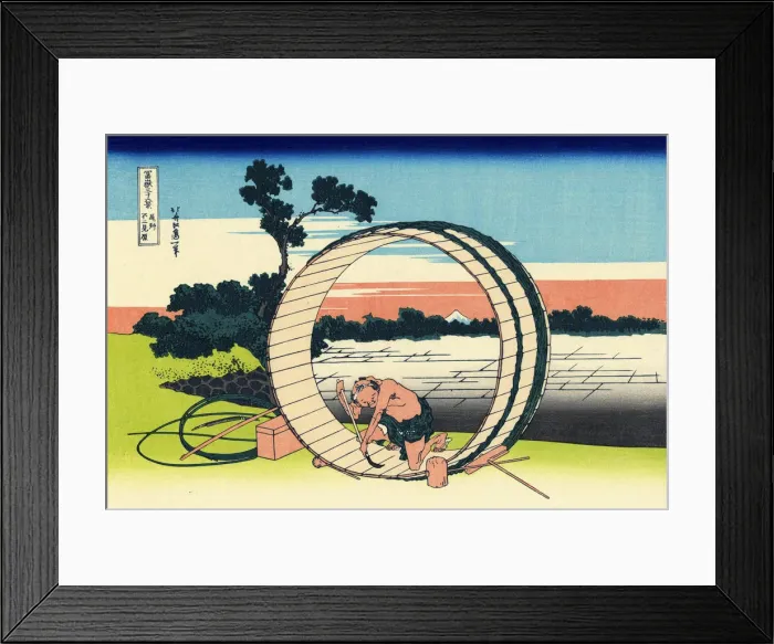 Framed Print : Fujimi Fuji view field in the Owari province (from a Series 36 Views of Mount Fuji), 1830-1833. Artist: Hokusai Framed Print : Fujimi Fuji view field in the Owari province (from a Series 36 Views of Mount Fuji), 1830-1833. Artist: Hokusai