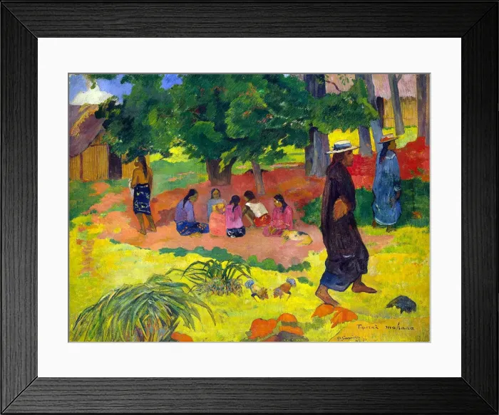 Framed Print : Taperaa Mahana, (Late Afternoon), 1892. Artist: Paul Gauguin Framed Print : Taperaa Mahana, (Late Afternoon), 1892. Artist: Paul Gauguin