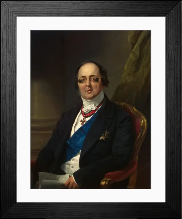 Framed Print : Portrait of Count Alexander Kushelev-Bezborodko, 1851-1852. Artist: Franz Kruguer Framed Print : Portrait of Count Alexander Kushelev-Bezborodko, 1851-1852. Artist: Franz Kruguer