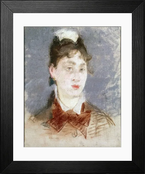 Framed Print : Girl in a Wing Collar, c1880. Artist: Edouard Manet Framed Print : Girl in a Wing Collar, c1880. Artist: Edouard Manet