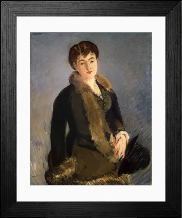 Framed Print : Portrait of Mademoiselle Isabelle Lemonnier, c1880. Artist: Edouard Manet Framed Print : Portrait of Mademoiselle Isabelle Lemonnier, c1880. Artist: Edouard Manet