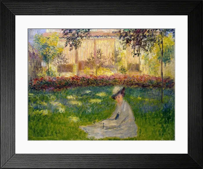 Framed Print : Woman in a Garden, 1876. Artist: Claude Monet Framed Print : Woman in a Garden, 1876. Artist: Claude Monet