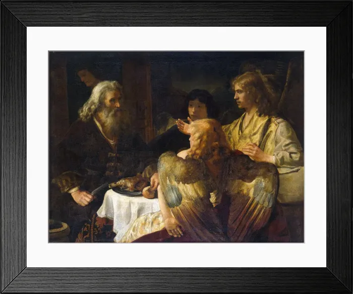 Framed Print : Abraham and the Three Angels, 1630s. Artist: Rembrandt Harmensz van Rijn Framed Print : Abraham and the Three Angels, 1630s. Artist: Rembrandt Harmensz van Rijn