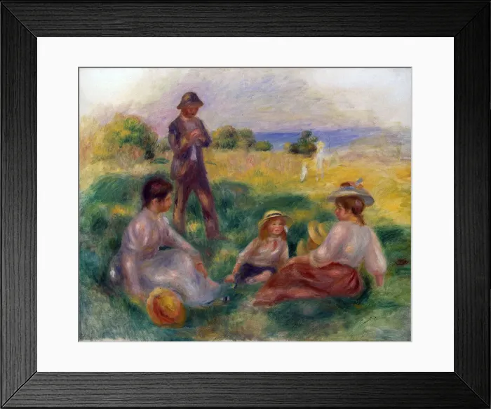 Framed Print : Party in the Country at Berneval, 1898. Artist: Pierre-Auguste Renoir Framed Print : Party in the Country at Berneval, 1898. Artist: Pierre-Auguste Renoir