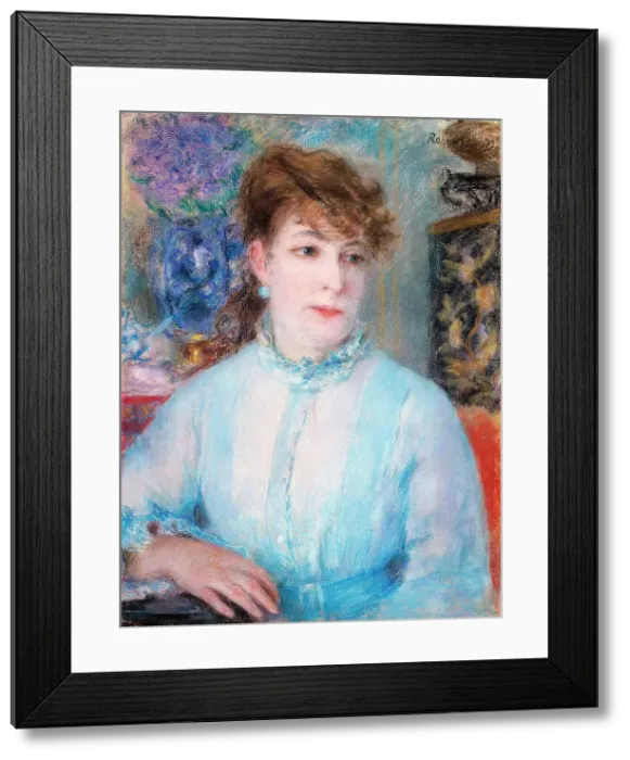 Framed Print : Portrait of a Woman, 1877. Artist: Pierre-Auguste Renoir Framed Print : Portrait of a Woman, 1877. Artist: Pierre-Auguste Renoir