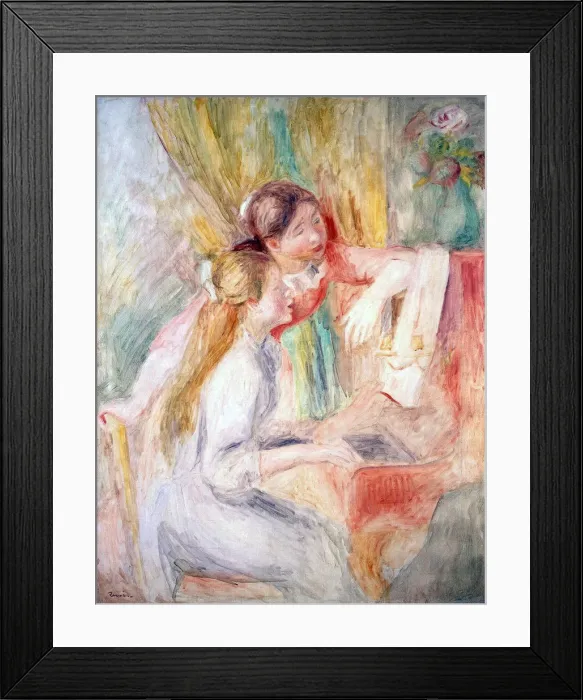 Framed Print : Young Girls at the Piano, 1892. Artist: Pierre-Auguste Renoir Framed Print : Young Girls at the Piano, 1892. Artist: Pierre-Auguste Renoir