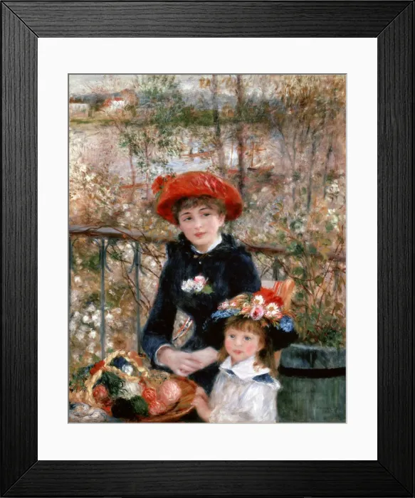 Framed Print : Two Sisters (On the Terrace), 1881. Artist: Pierre-Auguste Renoir Framed Print : Two Sisters (On the Terrace), 1881. Artist: Pierre-Auguste Renoir