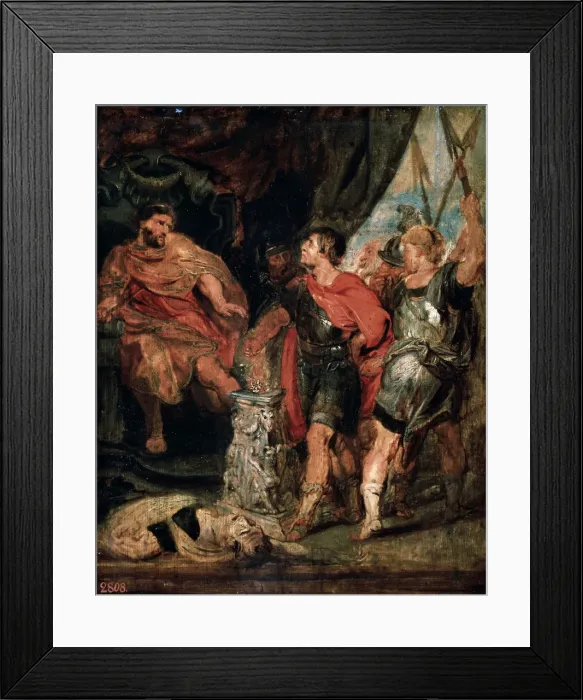 Framed Print : Mucius Scaevola before Porsenna, 1630s. Artist: Peter Paul Rubens Framed Print : Mucius Scaevola before Porsenna, 1630s. Artist: Peter Paul Rubens