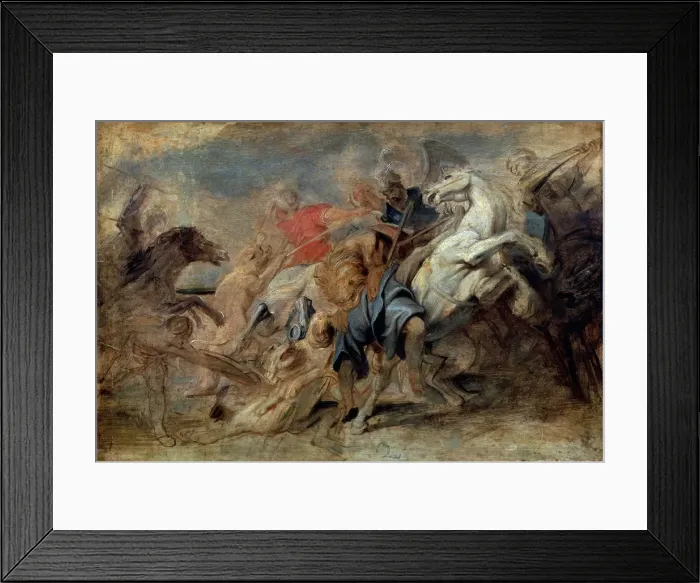 Framed Print : The Lion Hunt, c1621. Artist: Peter Paul Rubens Framed Print : The Lion Hunt, c1621. Artist: Peter Paul Rubens