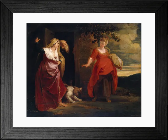 Framed Print : Hagar Leaves the House of Abraham, c1615. Artist: Peter Paul Rubens Framed Print : Hagar Leaves the House of Abraham, c1615. Artist: Peter Paul Rubens