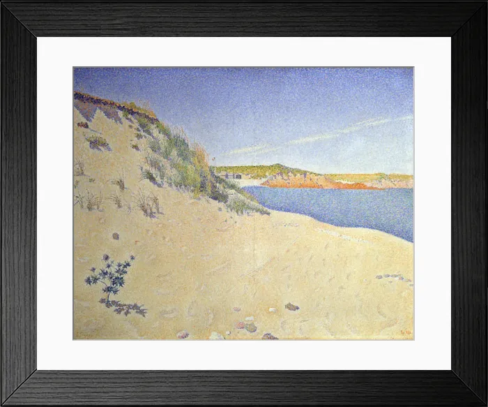 Framed Print : The Beach at Saint-Briac. Op. 212 (Sandy seashore), 1890. Artist: Paul Signac Framed Print : The Beach at Saint-Briac. Op. 212 (Sandy seashore), 1890. Artist: Paul Signac