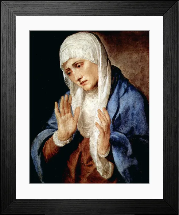 Framed Print : Mater Dolorosa, 1554. Artist: Titian Framed Print : Mater Dolorosa, 1554. Artist: Titian