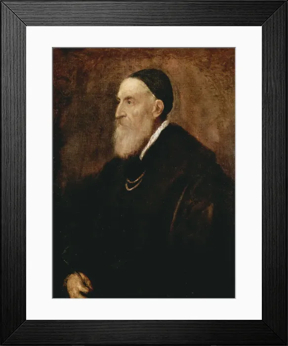 Framed Print : Self-portrait, c1567. Artist: Titian