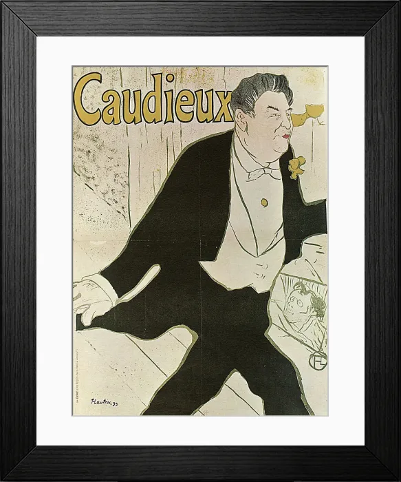 Framed Print : Caudieux, 1893. Artist: Henri de Toulouse-Lautrec Framed Print : Caudieux, 1893. Artist: Henri de Toulouse-Lautrec