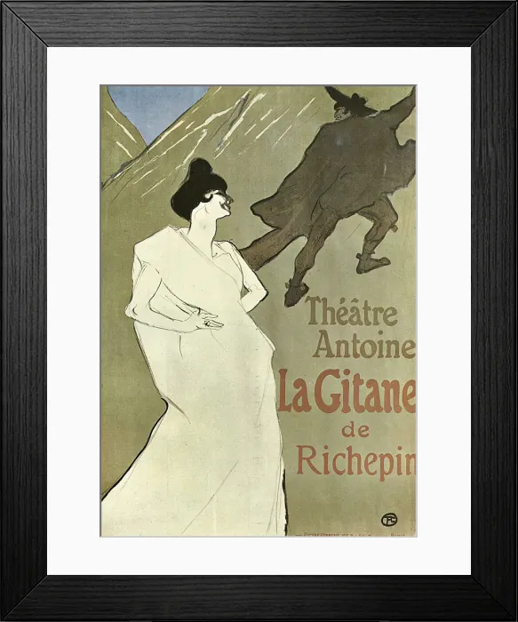 Framed Print : La Gitane, 1899-1900. Artist: Henri de Toulouse-Lautrec