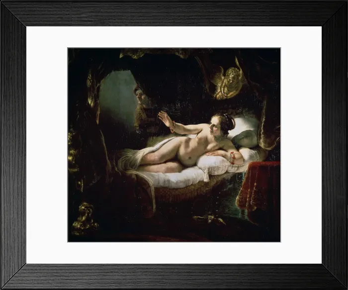 Framed Print : Danae, 1636. Artist: Rembrandt Harmensz van Rijn Framed Print : Danae, 1636. Artist: Rembrandt Harmensz van Rijn