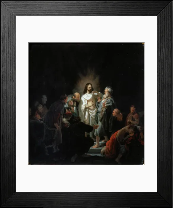 Framed Print : The Incredulity of Saint Thomas, 1634. Artist: Rembrandt Harmensz van Rijn Framed Print : The Incredulity of Saint Thomas, 1634. Artist: Rembrandt Harmensz van Rijn
