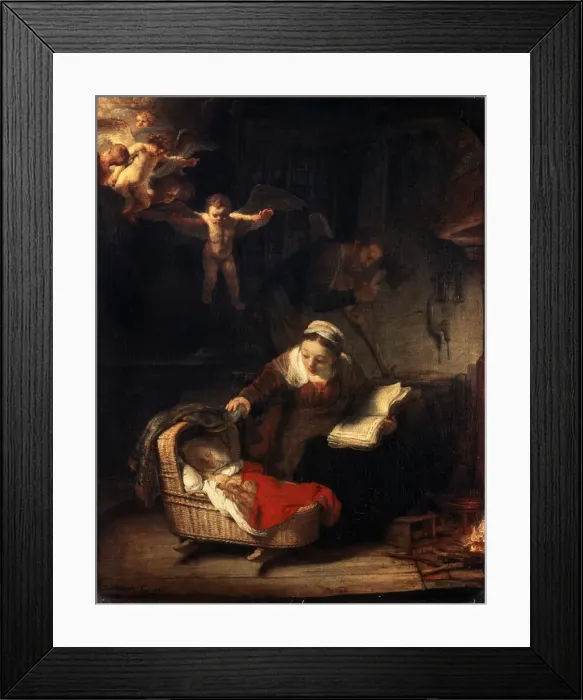 Framed Print : The Holy Family, 1645. Artist: Rembrandt Harmensz van Rijn Framed Print : The Holy Family, 1645. Artist: Rembrandt Harmensz van Rijn