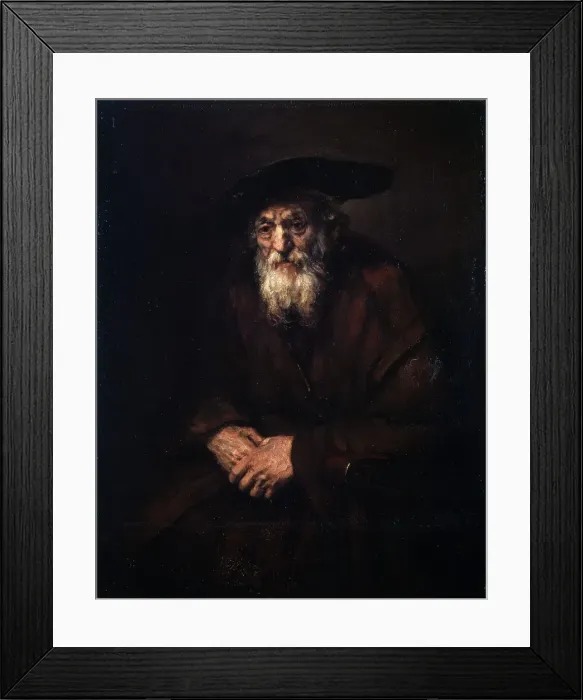 Framed Print : Portrait of an Old Jew, 1654. Artist: Rembrandt Harmensz van Rijn Framed Print : Portrait of an Old Jew, 1654. Artist: Rembrandt Harmensz van Rijn