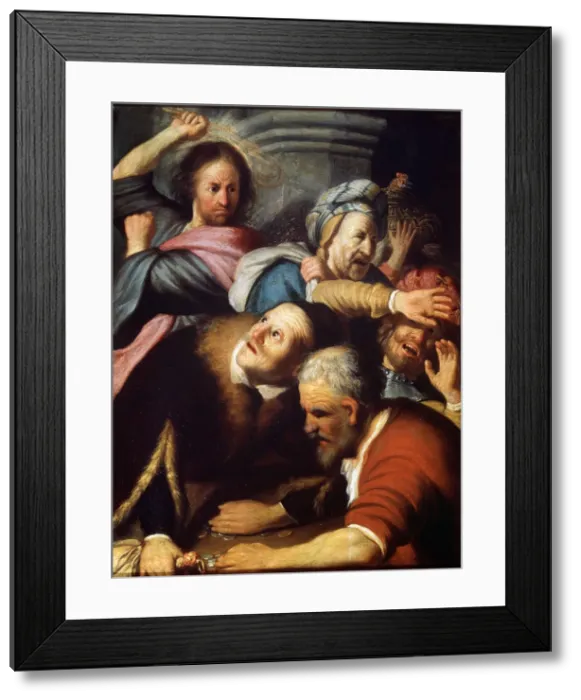 Framed Print : Christ Driving the Money Lenders from the Temple, 1626. Artist: Rembrandt Harmensz van Rijn Framed Print : Christ Driving the Money Lenders from the Temple, 1626. Artist: Rembrandt Harmensz van Rijn