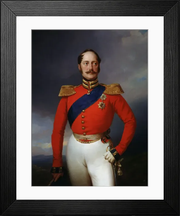 Framed Print : Portrait of Emperor Nicholas I, (1796-1855), 1847. Artist: Franz Kruger Framed Print : Portrait of Emperor Nicholas I, (1796-1855), 1847. Artist: Franz Kruger