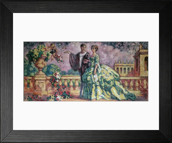 Framed Print : The Walk, 1911. Artist: Charles Guerin Framed Print : The Walk, 1911. Artist: Charles Guerin