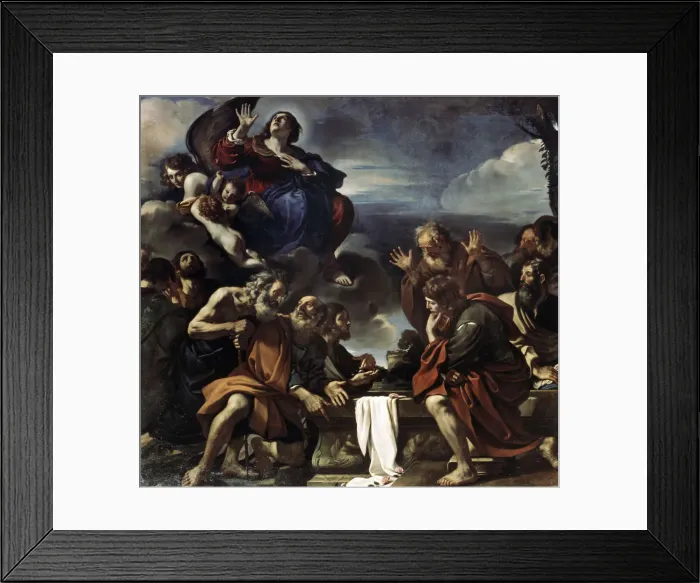 Framed Print : The Assumption of the Blessed Virgin Mary, 1623. Artist: Guercino Framed Print : The Assumption of the Blessed Virgin Mary, 1623. Artist: Guercino