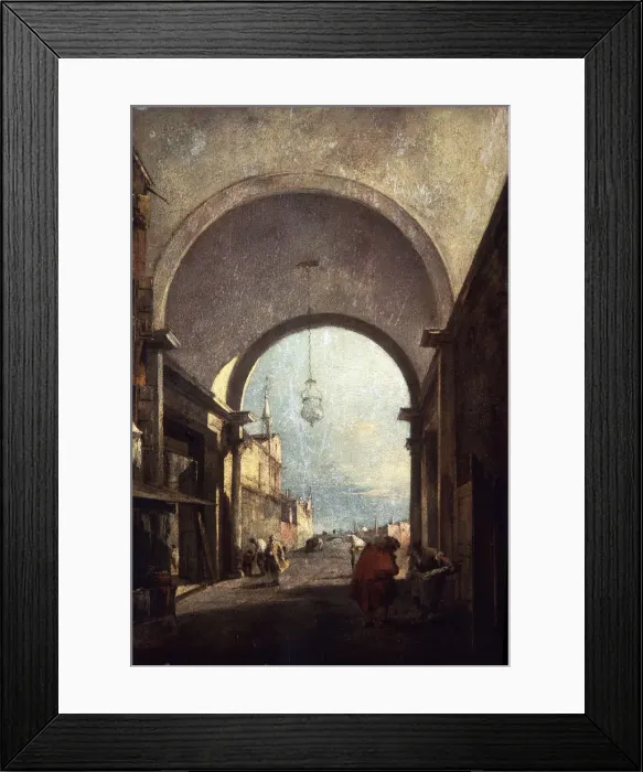 Framed Print : City View, 1770s. Artist: Francesco Guardi Framed Print : City View, 1770s. Artist: Francesco Guardi