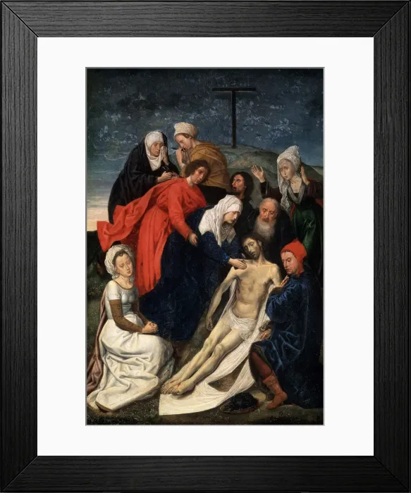 Framed Print : The Lamentation over Christ, early 16th century. Artist: Hugo van der Goes Framed Print : The Lamentation over Christ, early 16th century. Artist: Hugo van der Goes